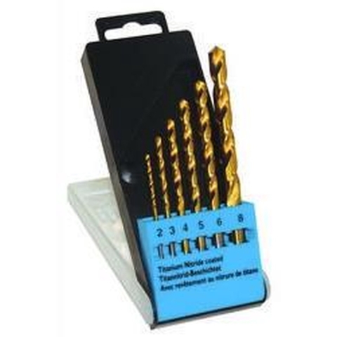 C.K T3293 HSS Metaal-spiraalboorset 6-delig 2 mm, 3 mm, 4 mm, 5 mm, 8 mm TiN DIN 338 Cilinderschacht 1 set(s)