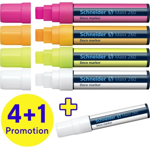 Schneider Schreibgeräte Viltstift Decomarker Maxx 260 sortiert Box 5 Stück 126070 1 stuk(s)