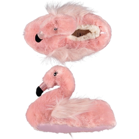 Dieren pantoffels/sloffen Flamingo voor meisjes - roze - Huissloffen - Dierensloffen 35-36 -