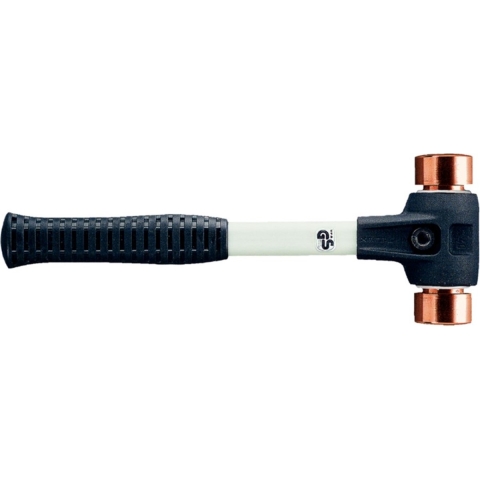 Halder Kunststofhamer | lengte 300 mm hoofd-d. 30 mm | hard glasvezel | koper m.ku-huls | 1 stuk - 3704.030 3704.030