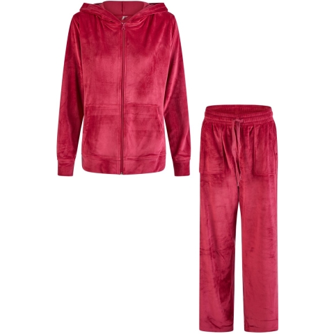 By Louise Dames huispak velours effen