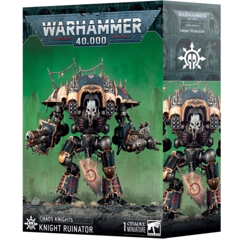 Beeldje Games Workshop Warhammer 40k - Chaos Knights Chevalier Ruineur