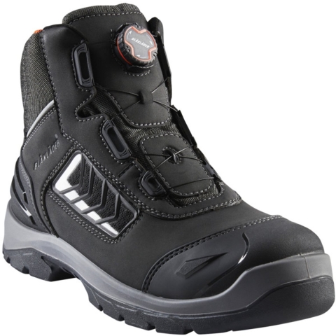 Blåkläder Veiligheidsschoen 2453 S3 Hoog BOA | Zwart/Oranje | Maat 36 - 00.183.007.36