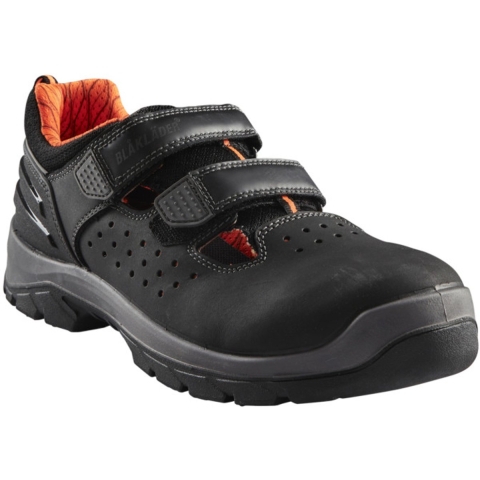 Blåkläder Veiligheidsandaal 2449 S1 Laag | Zwart/Oranje | Maat 41 - 00.183.003.41