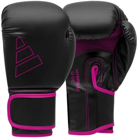 Adidas Bokshandschoenen Hybrid 80 - Zwart/Roze - 12 oz
