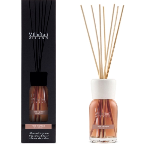 Millefiori Milano Geurstokjes Rose Espresso 100 ml