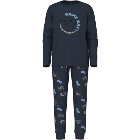 Name It Pyjama set - NkmNightset - Navy Blazer - Name It - 7-8 jaar (122-128) - Pyjama - Tweedelig