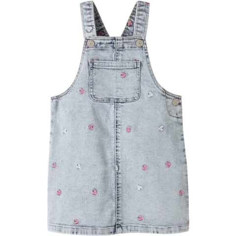 Name It Tuinbroek - NmfElina - Light Blue Denim - Name It - 2 jaar (92) - Tuinbroek