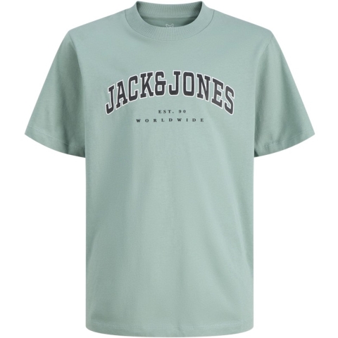 Jack & Jones T-Shirt -Noos - JjeCaleb - Mineraal Blue - Jack & Jones - 12 jaar (152) - T-Shirts