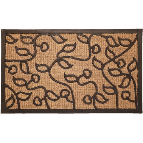 CaliCosy Rechthoekige deurmat bladeren 45x75cm