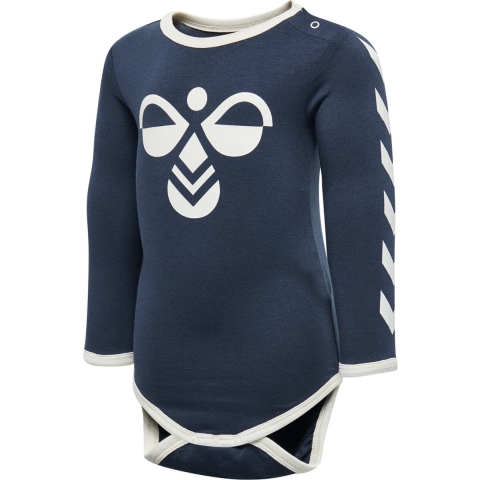 Hummel Romper l/s - hmlFlipper - Navy - Hummel - 56 - Romper L/S