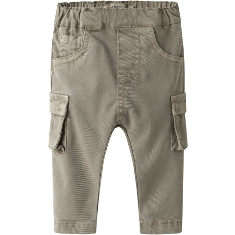 Name It Broek - Baggy Cargo - NmmBen - Chinchilla - Name It - 1½ jaar (86) - Broeken - Katoen