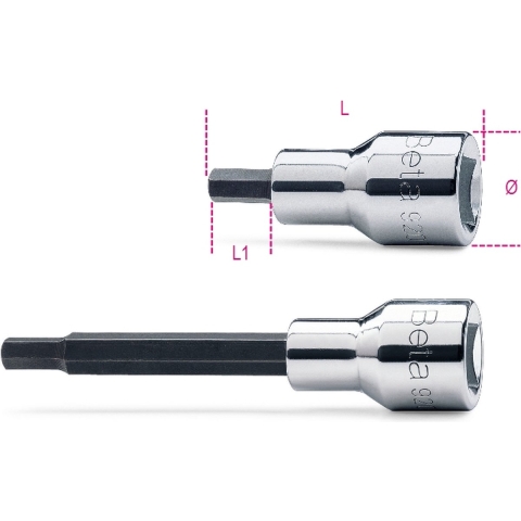 Beta Schroevendraaierdoppen voor binnenzeskant schroeven 920PE 9L - 009200426