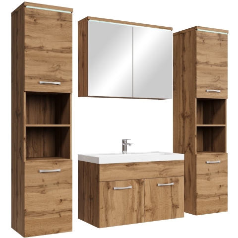 Badplaats Badkamermeubel set paso xl 80 x 40 cm - badmeubel met