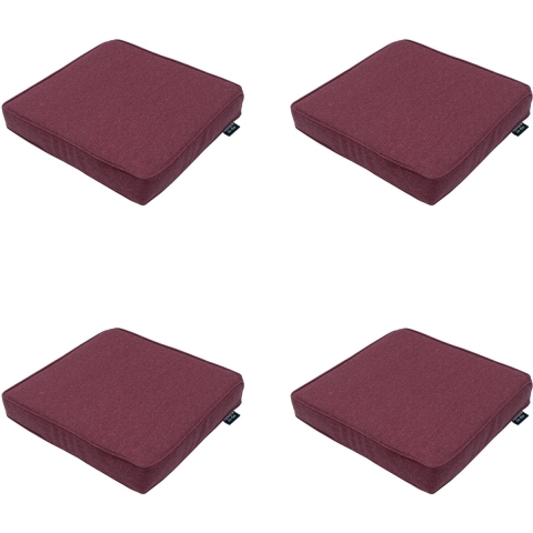 Madison zitkussen bordeaux canvas eco+ ca. set van 4