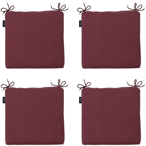 Madison zitkussen bordeaux canvas eco+ ca. set van 4