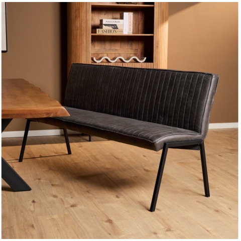 Huistuindesign Eetkamerbank tivoli bull | 185 cm | antraciet