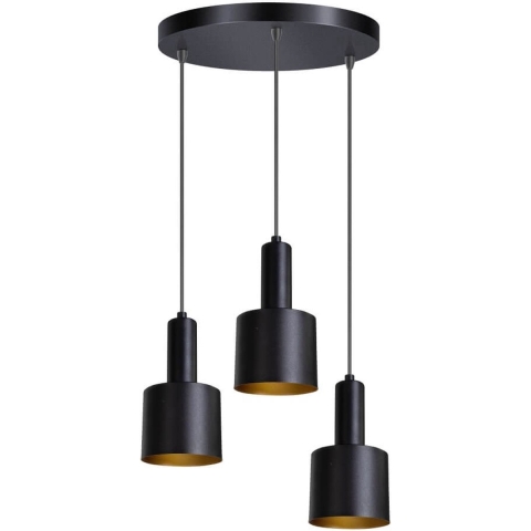 ETH Sledge - hanglamp - Ø 30 x 175 cm - zwart