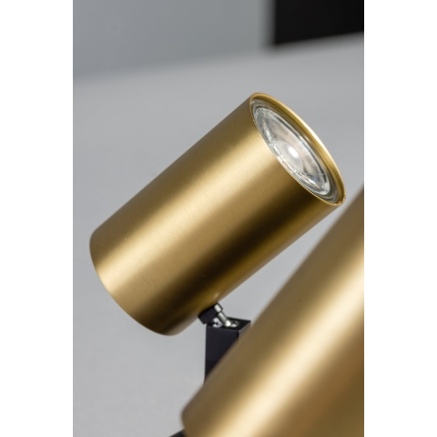 ETH The Common - opbouwspot 3L - 10 x 13 x 38 cm - zwart en messing