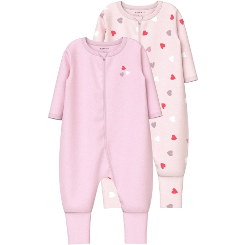 Name It Pyjamapak - Noos - 2-pack - NbfNightsuit - Carinaria/met - Name It - 62 - Pyjamapak