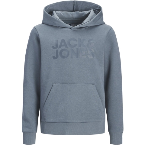 Jack & Jones Hoodie - JjeCorp - Blue Mirage/BIG TONAAL - Jack & Jones - 16 jaar (176) - Hoodie