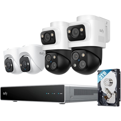 Eufy NVR Security System S4 (Bullet-PTZ + Turret Cam)