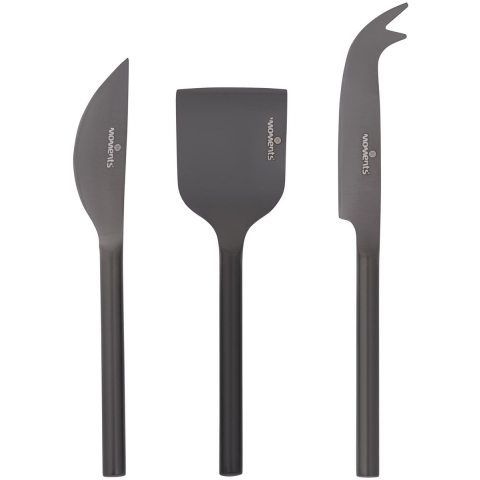 Moments Kaasmessen 14 cm Titanium set van 3