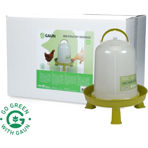 Pluimvee drinktoren 8 l Bio green lemon op pootjes