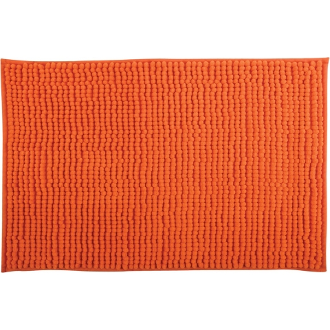 MSV Badkamerkleedje/badmat tapijt - voor op de vloer - oranje - 50 x 80 cm -