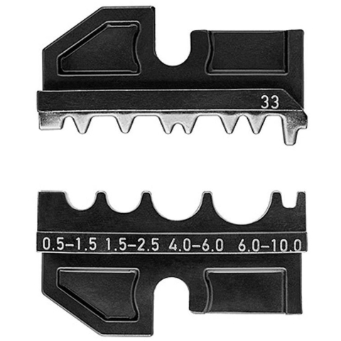 Knipex Krimpprofiel | Voor Niet-Geïsoleerde Klem-, Buis- en Perskabelschoenen | DIN 462 - 97 49 14