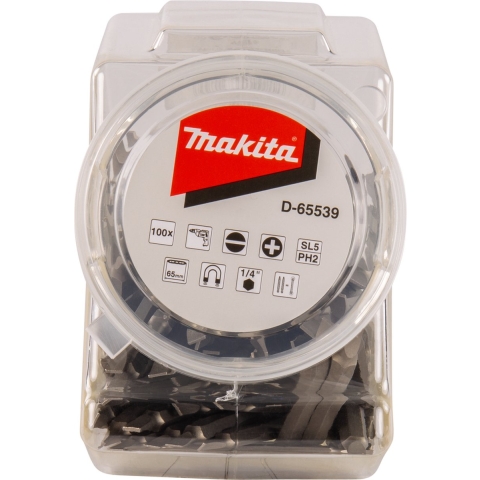 Makita Accessoires Dub.bit PH2-SL5 65mm pot 100st - D-65539 - D-65539