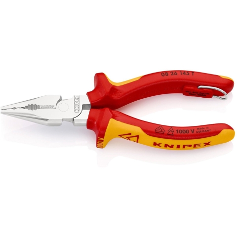 Knipex Spitse kombitang geïsoleerd | Meercomponenten-omhullingen | VDE-gekeurd | Geïntegreerde openingsveer - 08 26 145 T BK