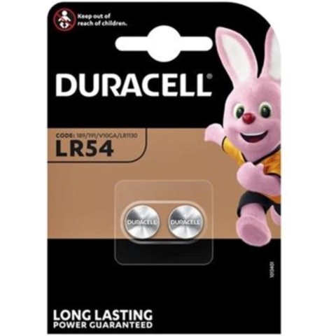 10x Duracell Knoopcelbatterijen LR54 2 stuks