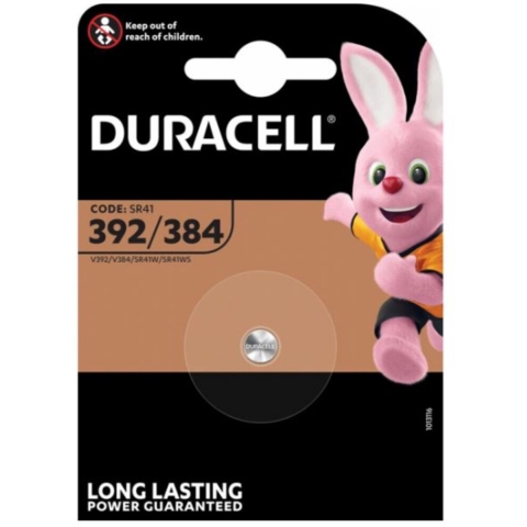 10x Duracell Knoopcelbatterij 392/384