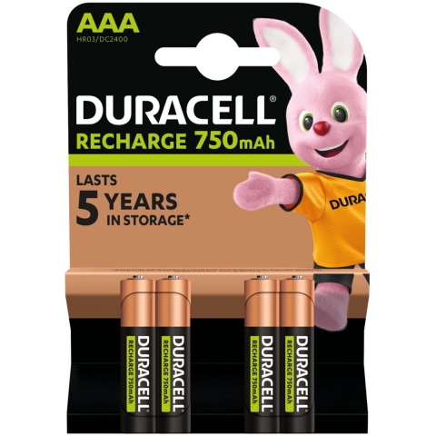 10x Duracell Oplaadbare Batterijen Plus AAA 4 stuks