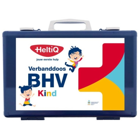 3x HeltiQ BHV Verbanddoos Modulair Kind Blauw