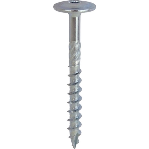 Woodies 61780581 Ultimate Tellerkopschroef Gehard Staal - TX40 - 8.0 X 100mm - Tellerkop - Deeldraad - Verzinkt (50st)