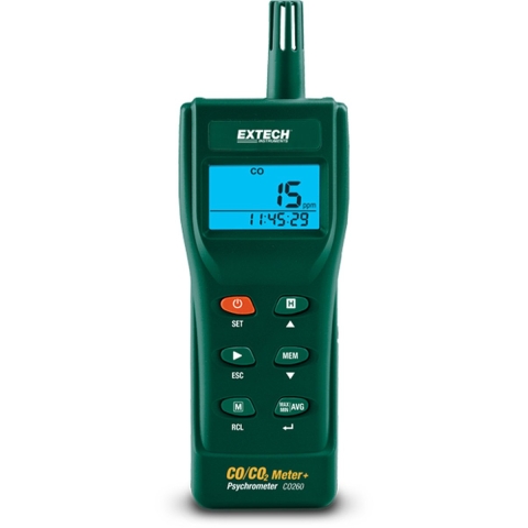 Extech CO260 Kooldioxidemeter 0 - 9999 ppm