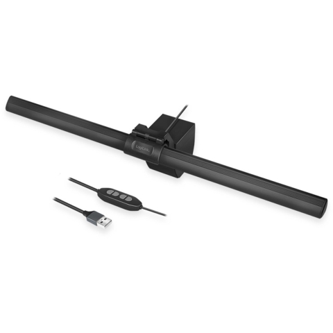 LogiLink LED-beeldschermlamp UA0372 USB-LED-werklamp, e-learning, 3 kleurtemperaturen en dimmer