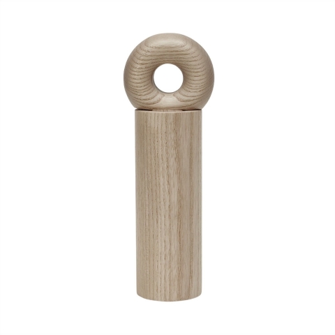 OYOY Hoop Peper- En Zoutmolen Large Naturel Essenhout