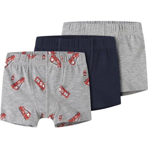 Name It Boxershorts - Noos - 3-pack - NmmTights - Grijs Gevlekt - Name It - 5 jaar (110) - Boxershorts