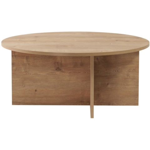 CaliCosy Salontafel met afgerond blad l90 cm soleil