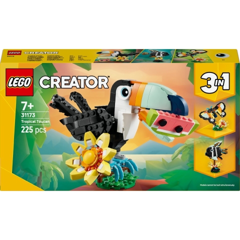 LEGO® Creator - Tropisch Toekan 31173 - 3-in-1 - 225 Onderdelen - LEGO® - OneSize - Blokken