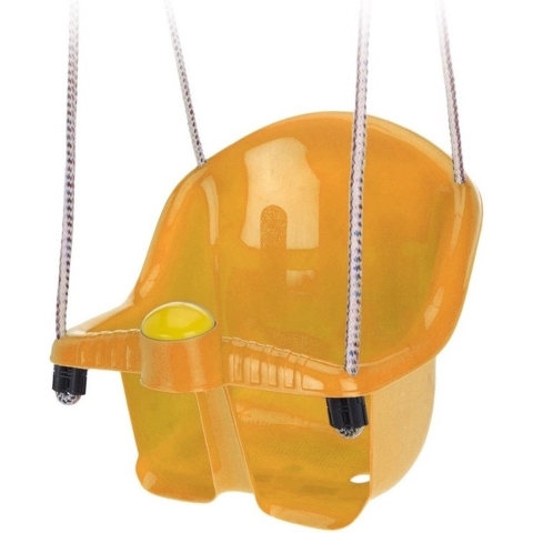 Schommel voor peuters - oranje - met touw - Kinderschommels - baby - kunststof -