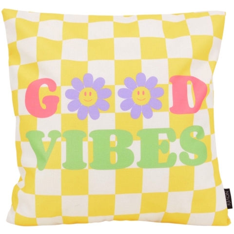 NOVÉE Sierkussen good vibes #4 outdoor | 45 x 45 cm | katoen/polyester