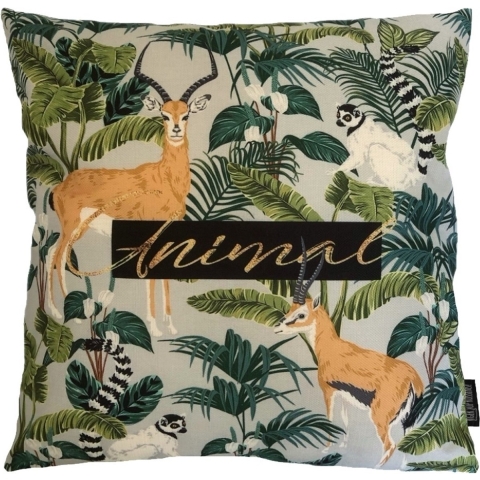 Gek op kussens! Sierkussen animal jungle | 45 x 45 cm | katoen/linnen