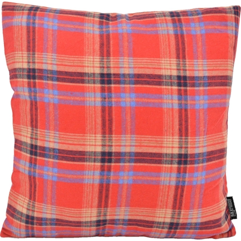 Gek op kussens! Sierkussen kerst tartan | 45 x 45 cm | viscose/polyester