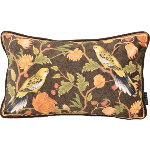 NOVÉE Sierkussen velvet iris bird | 30 x 50 cm | velvet/polyester