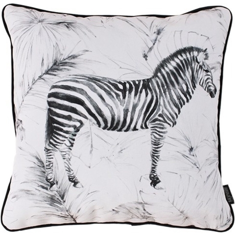 Gek op kussens! Sierkussen velvet zebra | 45 x 45 cm | velvet/polyester