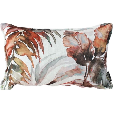 Gek op kussens! Jacquard leaves | 30 x 50 cm | kussenhoes | polyester